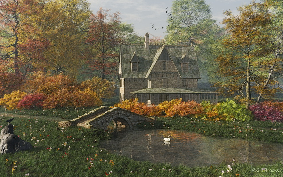 Late Summer in Maesver Forden by Gill Brooks