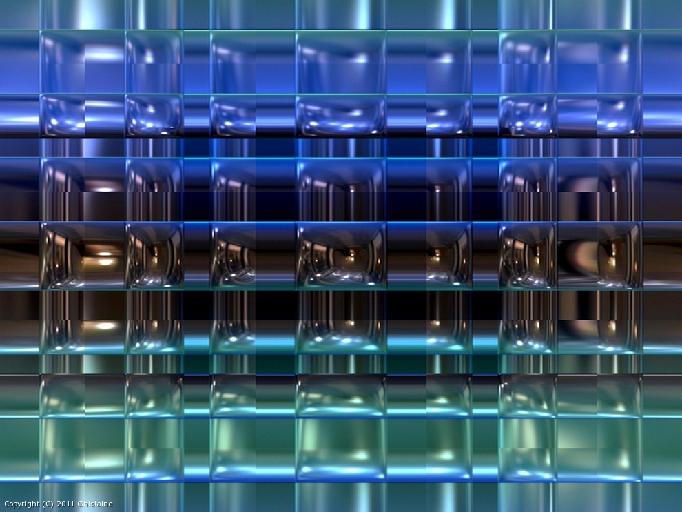 Decorative Glass Panel by Ghislaine