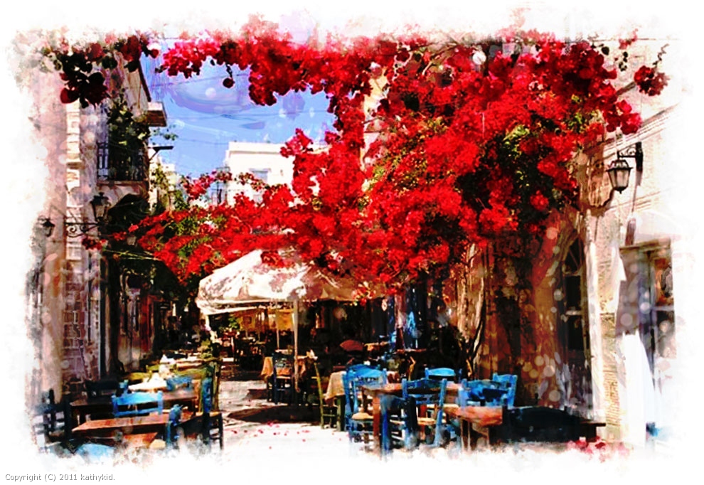 Cafe Somewhere by kathykid