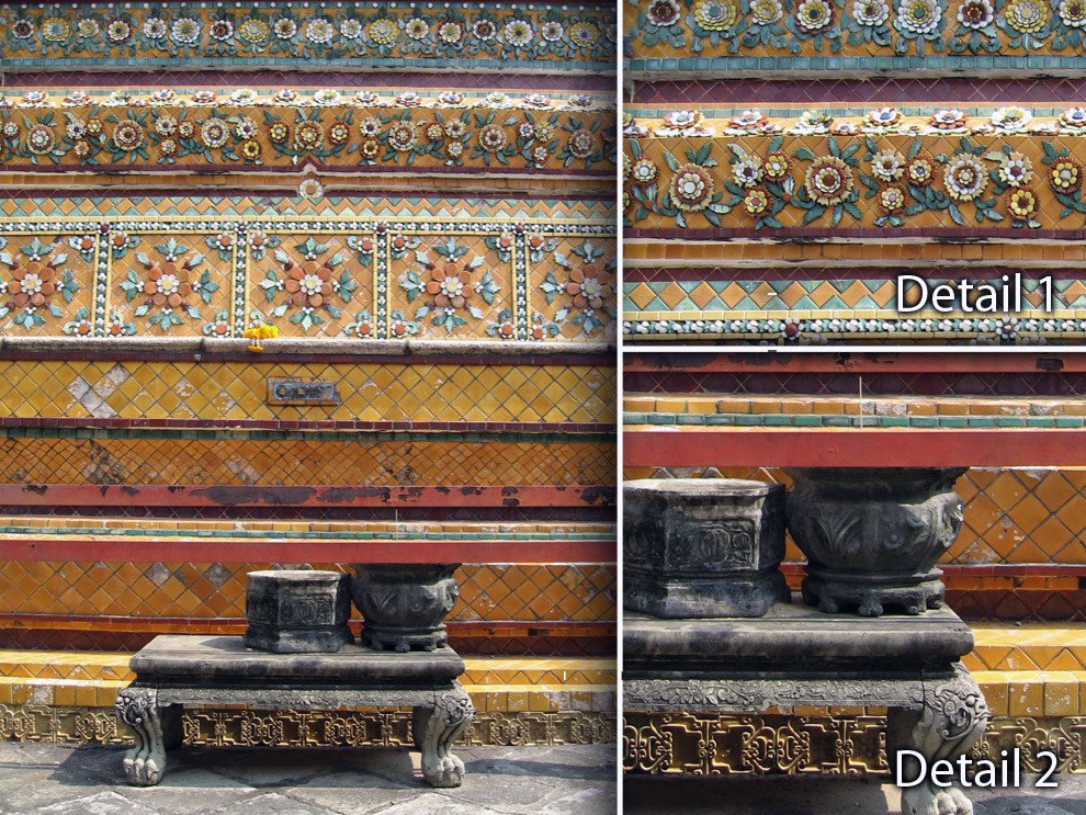 Bench - Wat Arun Temple, Thailand by RawSunlight