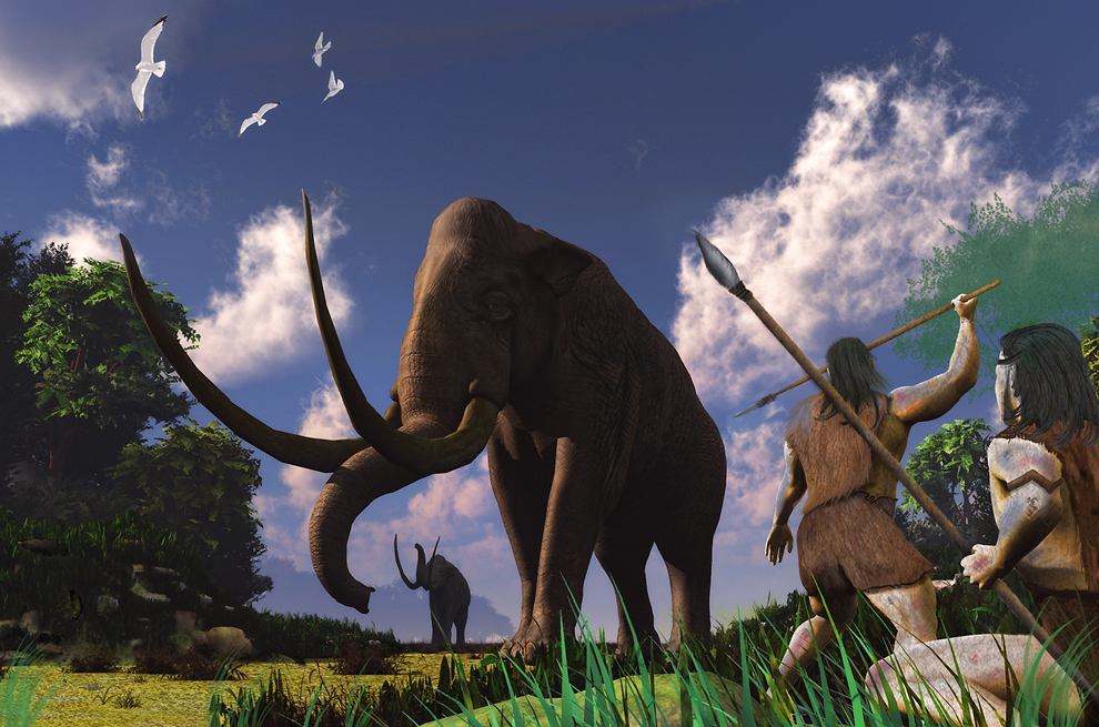 Mammoth Hunters by kenmo