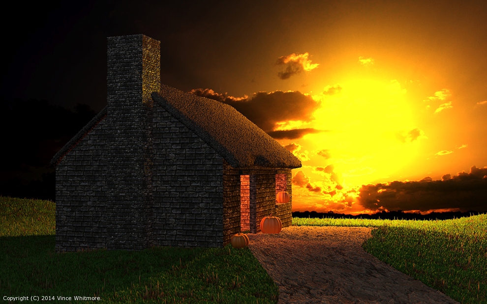 Sunset Cottage by Vince Whitmore