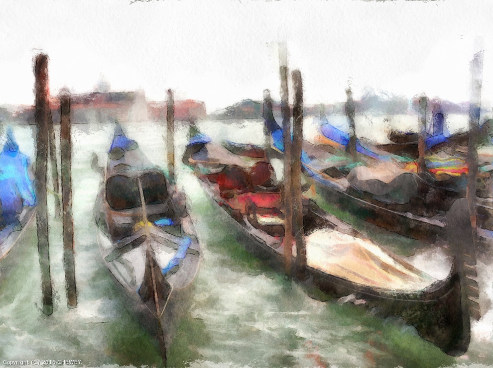 Venice Gondolas by CHEWEY