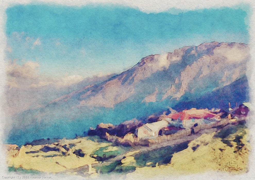 Hillside Painter by Abhirup Sarkar