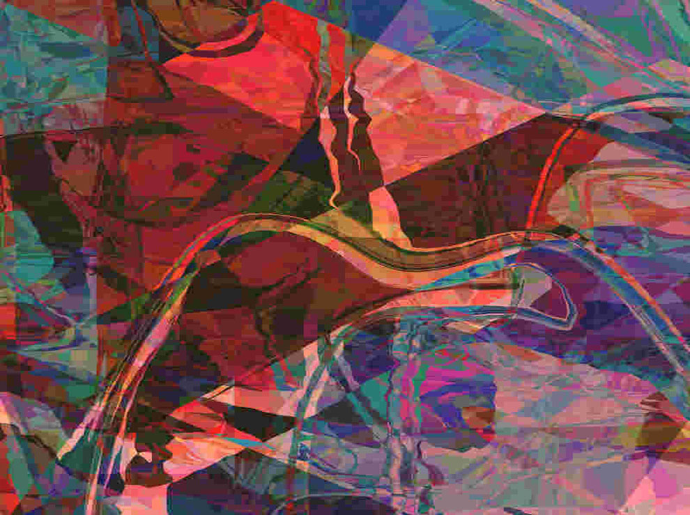 Abstract Fire Bird by erica lyons