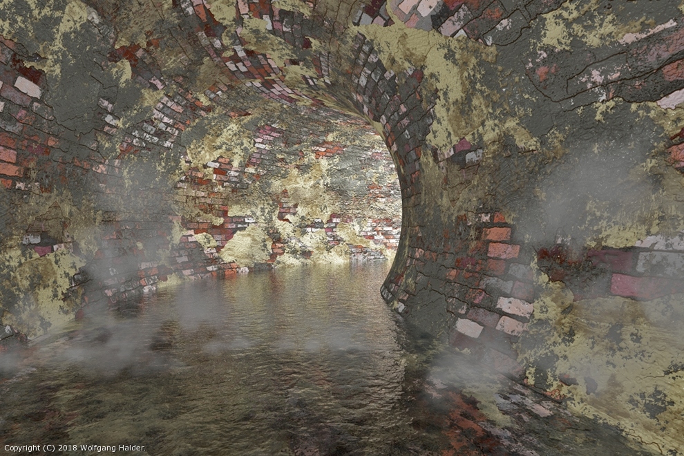 I see light at the end of the sewer. by Wolfgang Halder