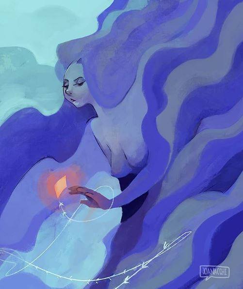 A kite has fallen on Neptune! Will she return it I wonder?
