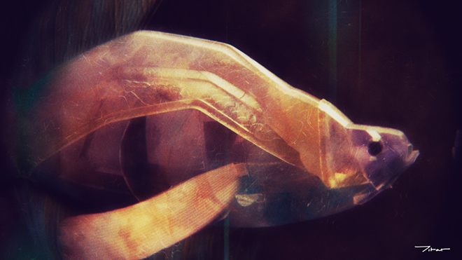 Fish 3D model for the Postmodern Myth scene