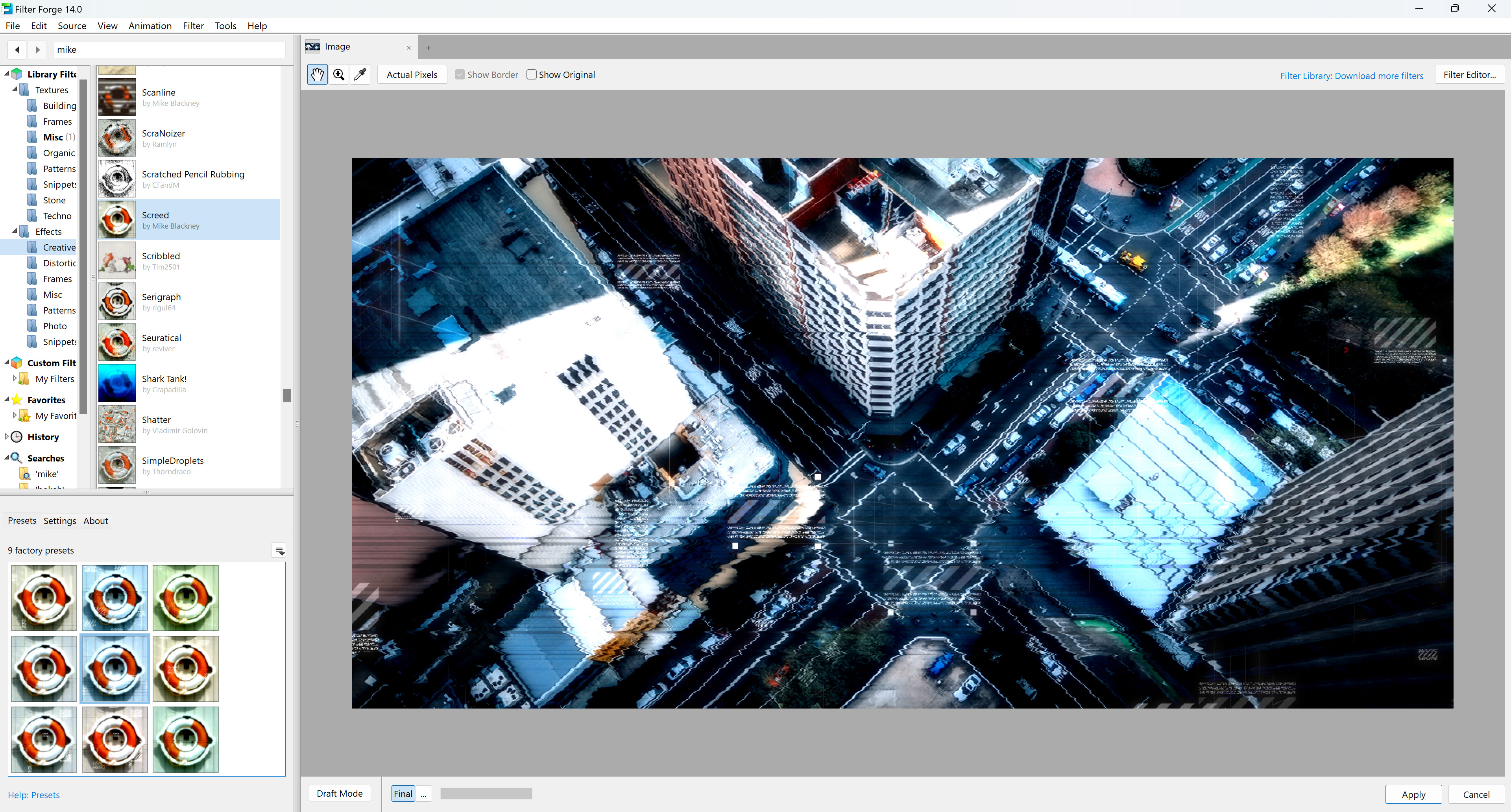 Filter Forge main window