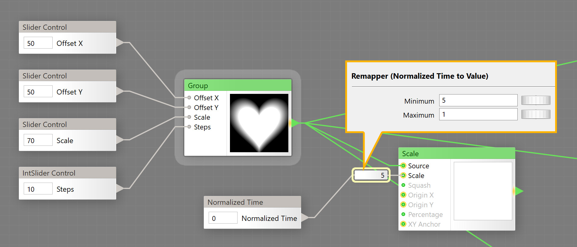 Set Minimum and Maximum to remapper