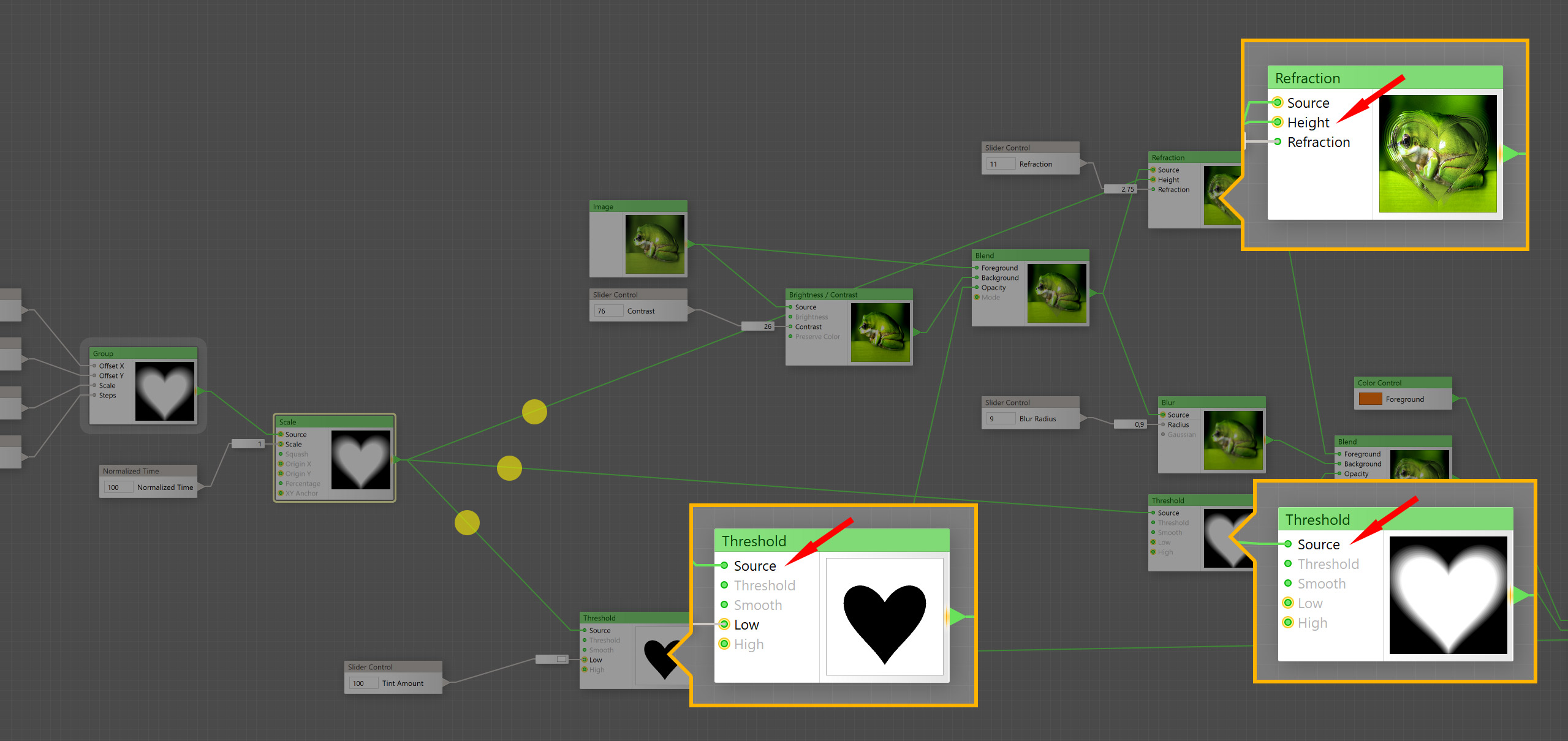 Connecting the Scale component