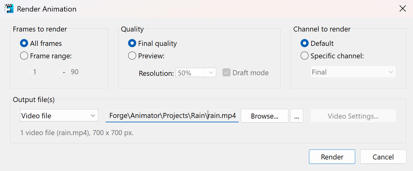 Render Settings