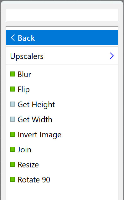 Dropdown menu