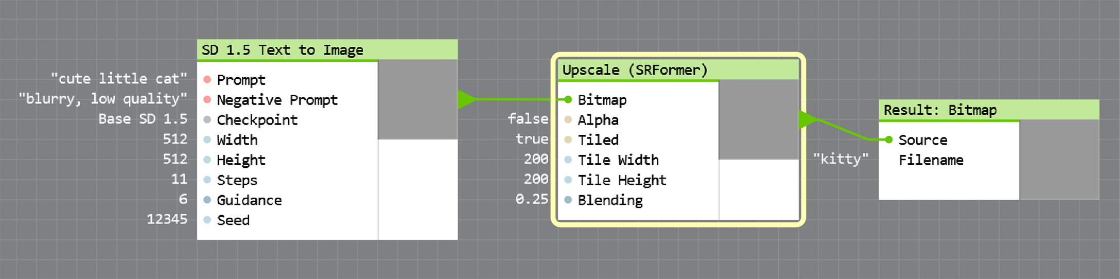 Upscaler node