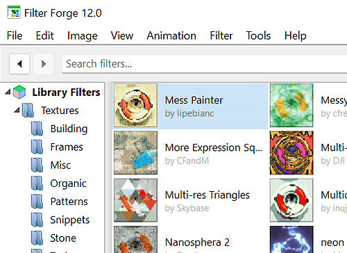 Resizable Filter List