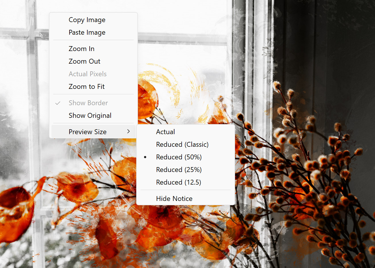 More Preview Sizes