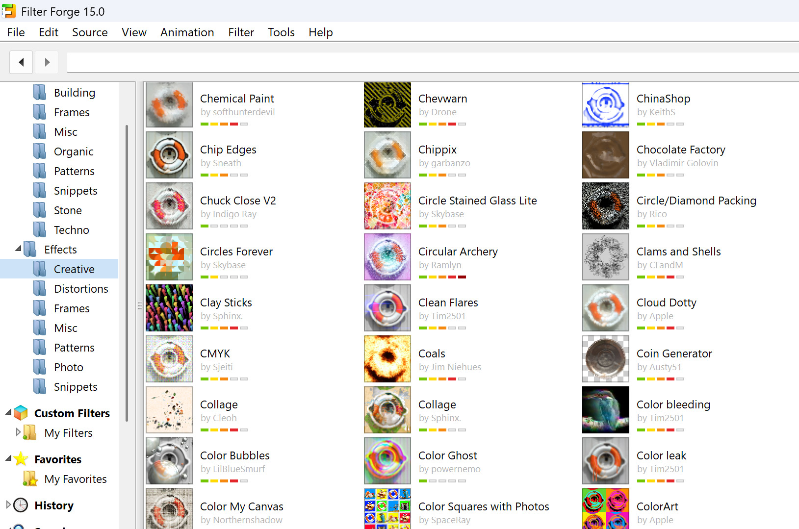 Filter Performance Evaluation