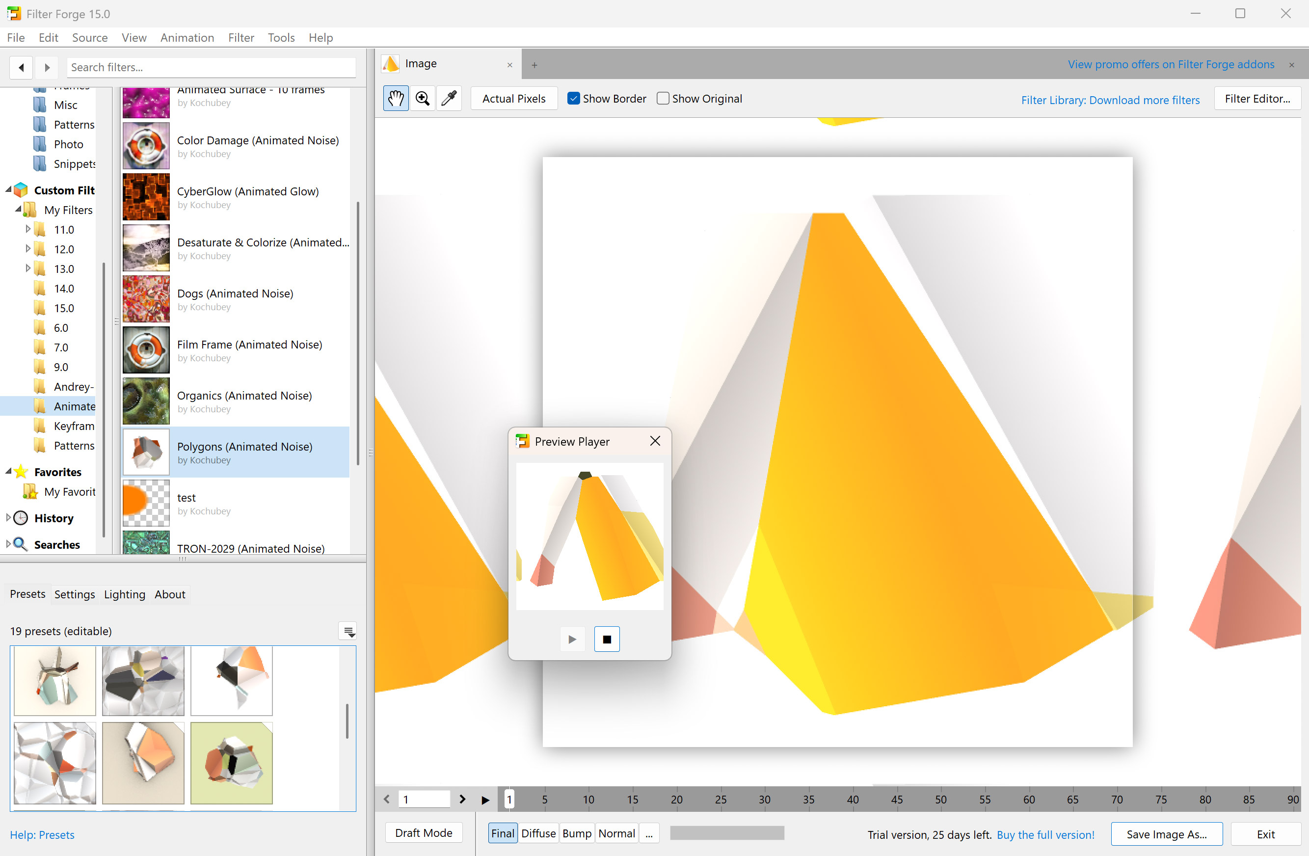 Video and animation player