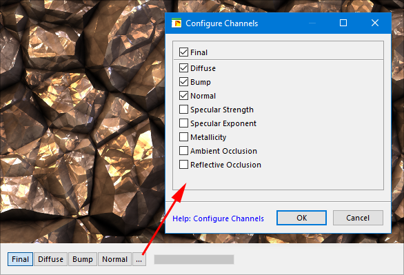 Channels Subtabs