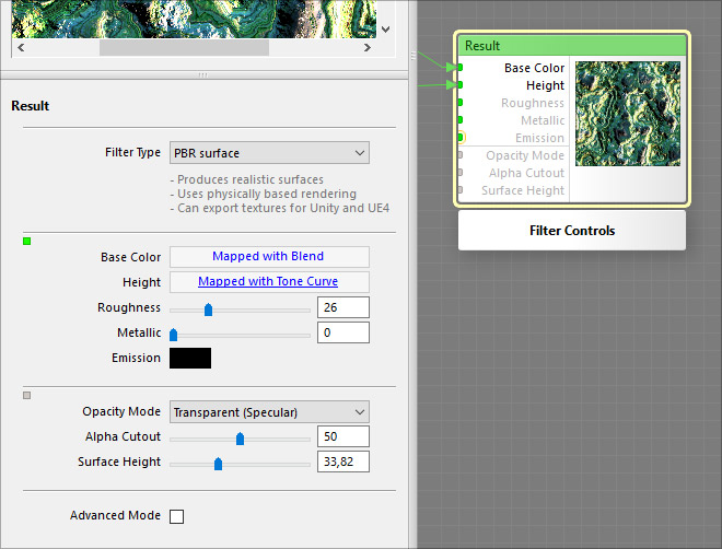 A new filter type - PBR Surface