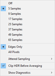 Anti-Aliasing Menu