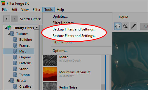 Backup and Restore tool