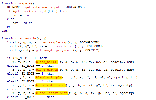Blend Modes Script Example