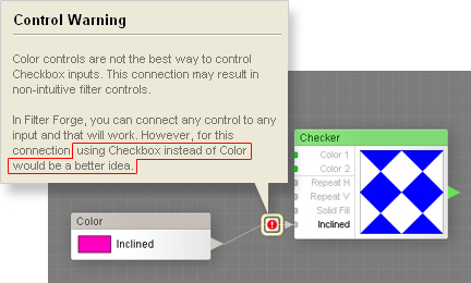 Connection Warning