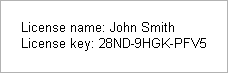 License Key Example