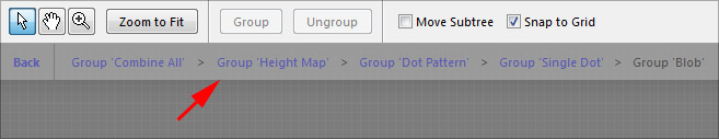 Navigating nested groups