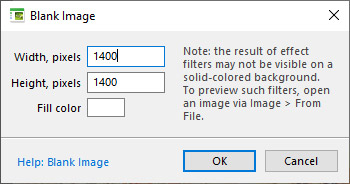 Blank Image Dialog