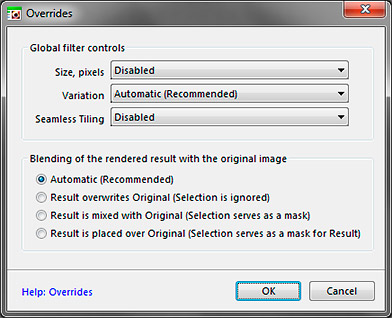 Overrides Dialog
