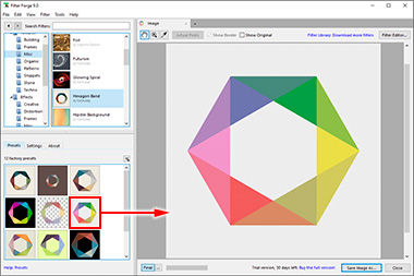 Double-click to apply the preset.